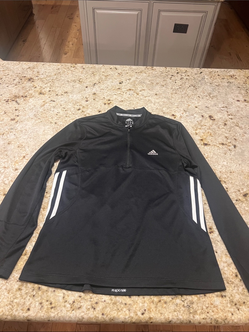 ADIDAS WMNS LONG SLEEVE CLIMALITE RUNNING TOP BLACK RESPONSE LIGHTWEIGHT SIZE LG